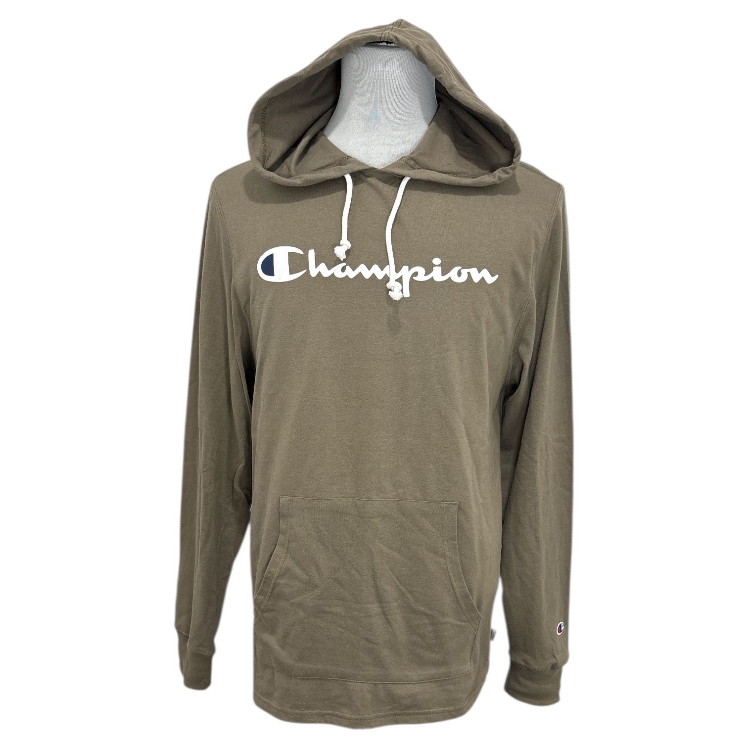 NWT Champion Men’s Hoodie Pullover Cotton Jersey Taupe Size Large