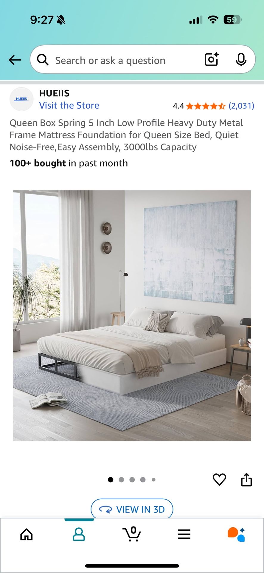 FREE Queen Low Profile Metal box Spring (like New)