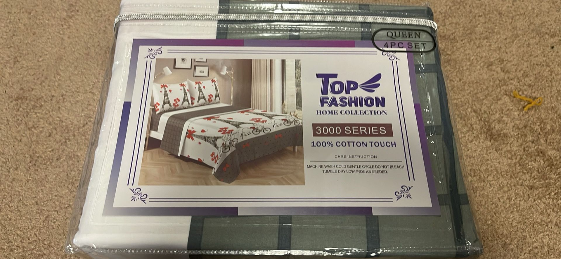 Bedsheets Queen Size 4 Pcs