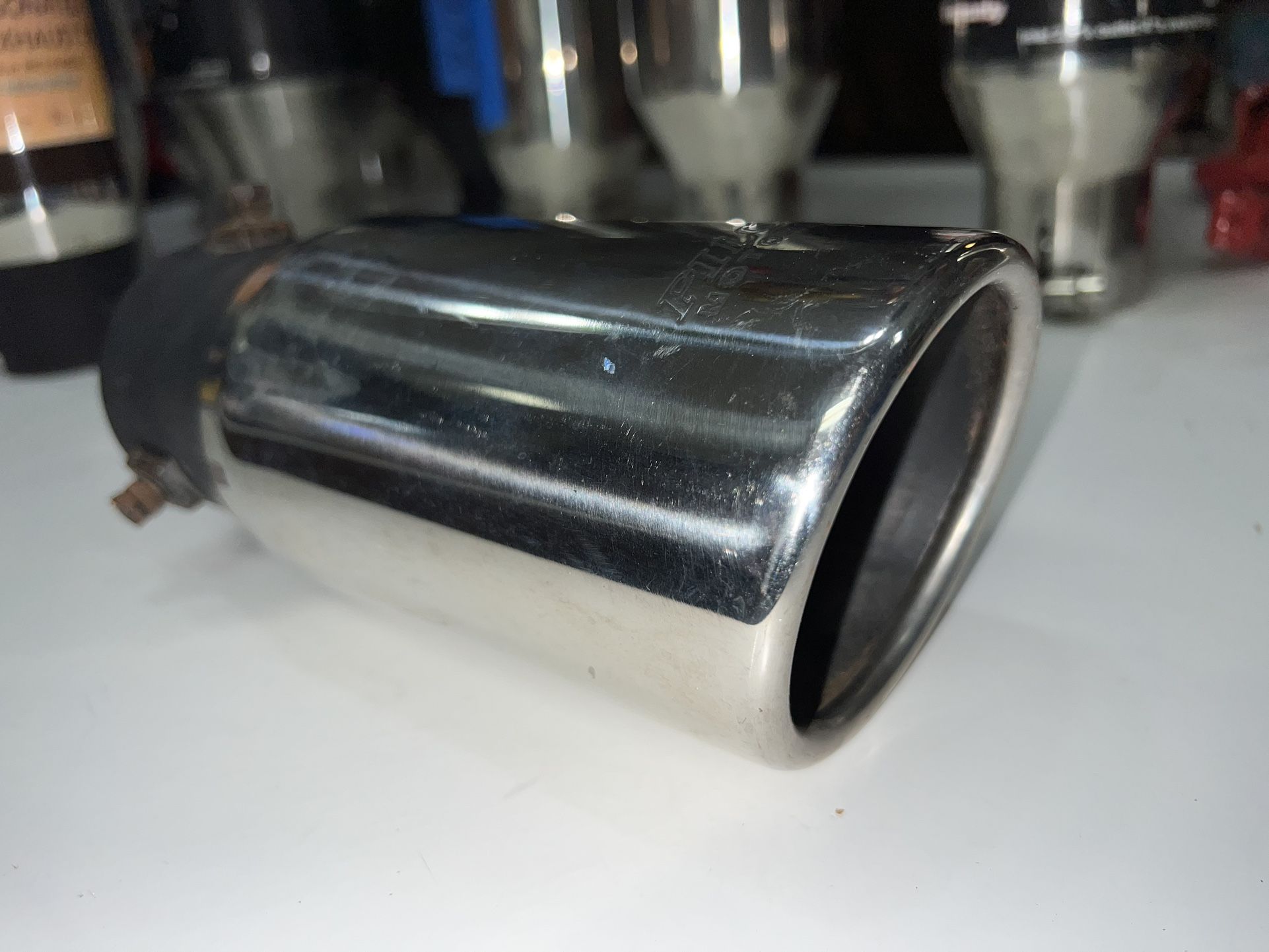 Pilot Exhaust Tips Stainless Steel Chrome Finish Ford Chevy Nissan Dodge Toyota Hyundai Kia