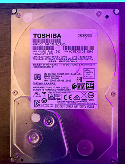 Toshiba 2TB 7200RPM SATA HDD – Tested Working