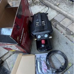 Husky 4 gal. 175 PSI Electric Oil-Free High Performance Air Compressor with 25 ft. Air Hose and 2-in