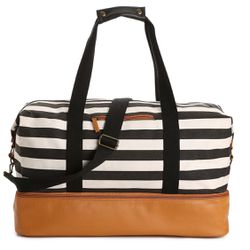 DSW striped Weekender Travel Bag 