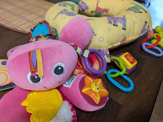Lamaze Octopus Baby Toy Sensory Plush Colorful Legs and Tummy Time Pillow