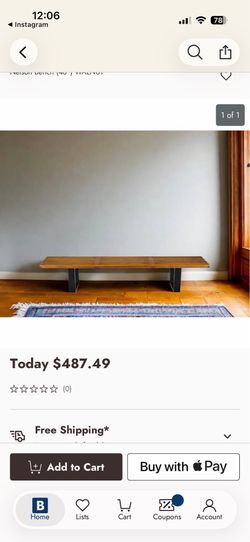 Bench for sale!