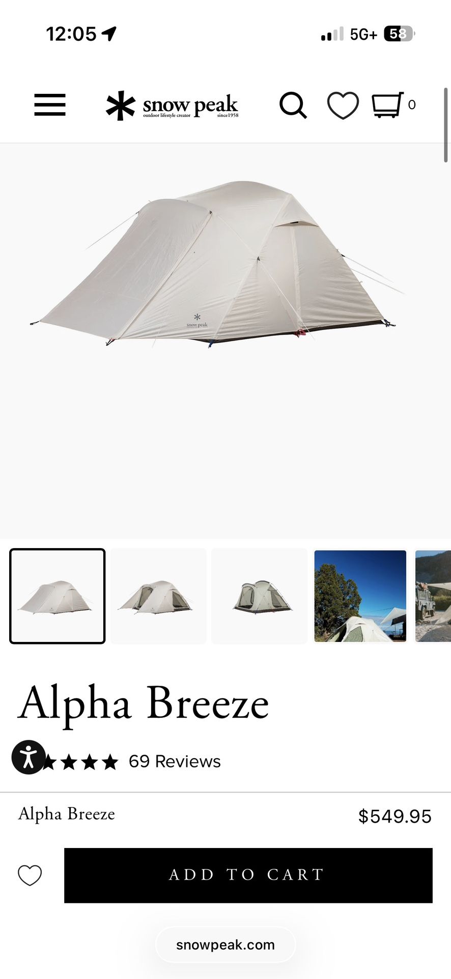 Snow Peak Alpha Breeze Update 2025