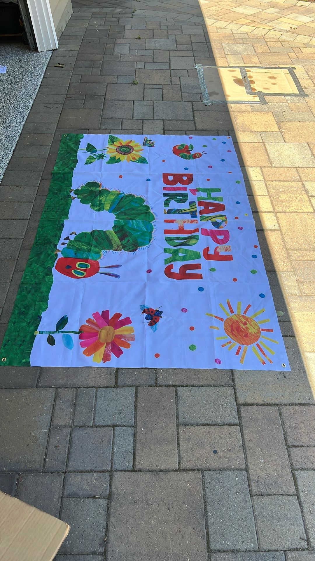 Very Hungry Catterpillar Birthday Banner