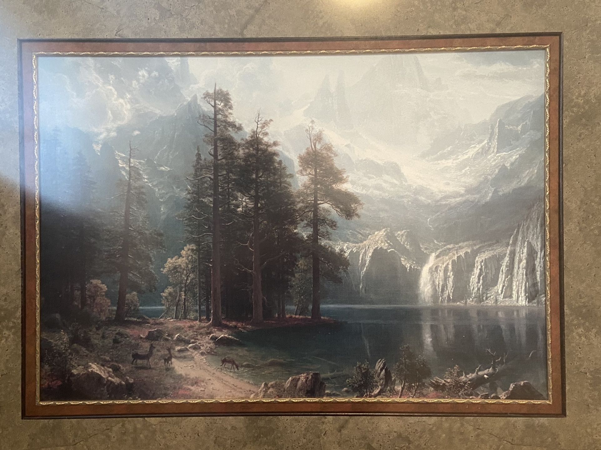 Beautiful Scenic Framed Picture - 47”x 37”