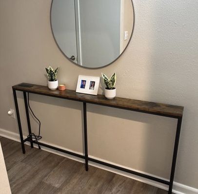 Skinny Behind-the-Couch Console Table w/ Outlet