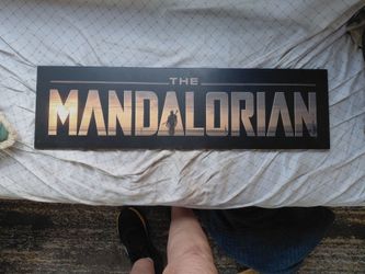 THE MANDALORIAN Wood Sign