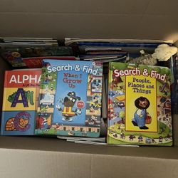 Kids Children’s Books Box Full Plus box full of PicassoTiles Magnetic Tiles