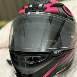 SHOEI Pink Motorcycle Helmet For Women