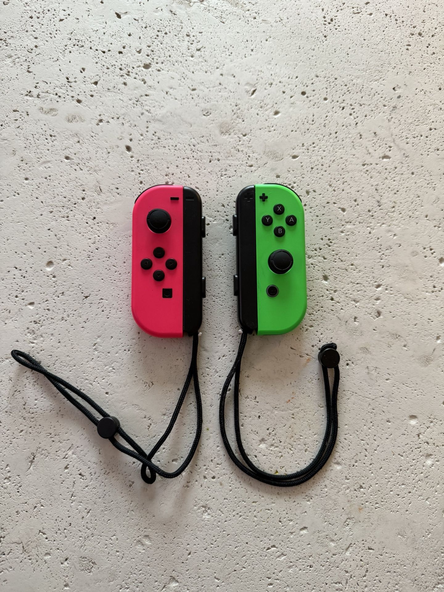 Nintendo Switch Green & Pink Joycon Controllers