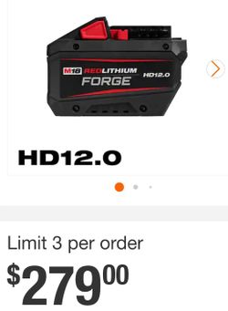 Milwaukee M18 Force Battery 