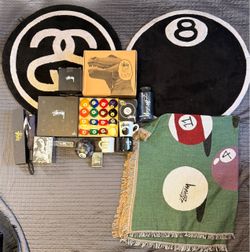 Rare Stüssy Collector’s Collection – 100% Authentic | 8 Ball Rugs, Billiards, Japan Exclusive & Discontinued Items