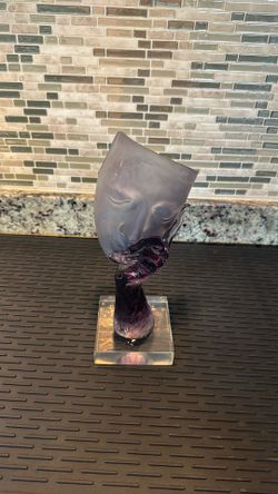 Acrylic mask sculpture