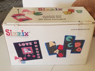 Provo Craft Sizzix Shadow Box Complete Upper Case Alphabet Set