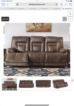 Reclining Leather Sofa