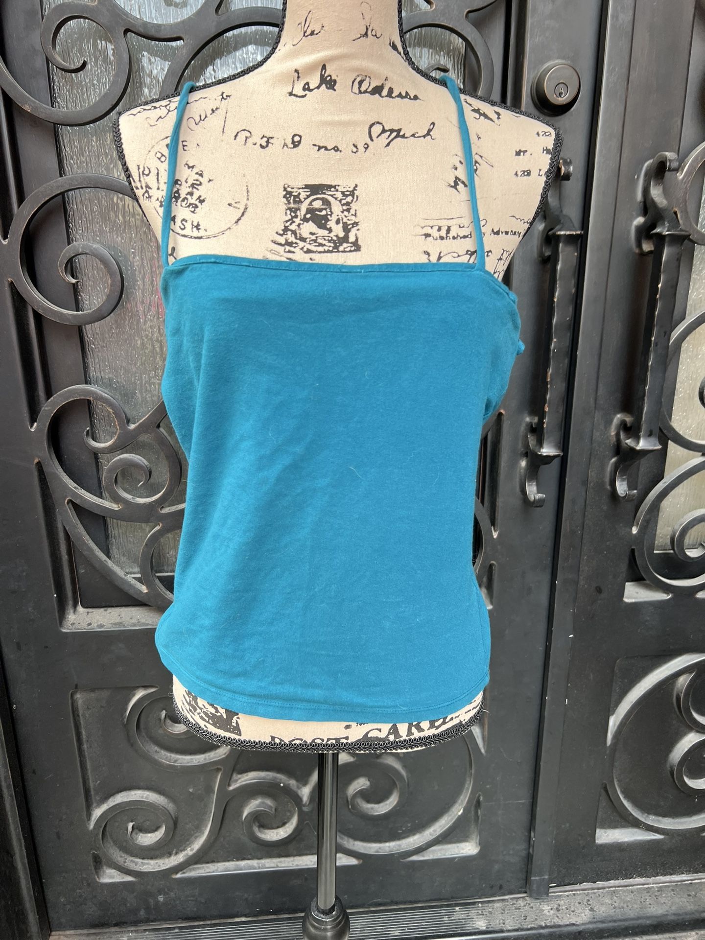 Women’s Halter Style Top Extra Large Turquoise