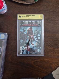 Ultimate Fallout #4 Fascimile Edition CBCS 9.6 Verified Signature Signed By Mark Bagley 