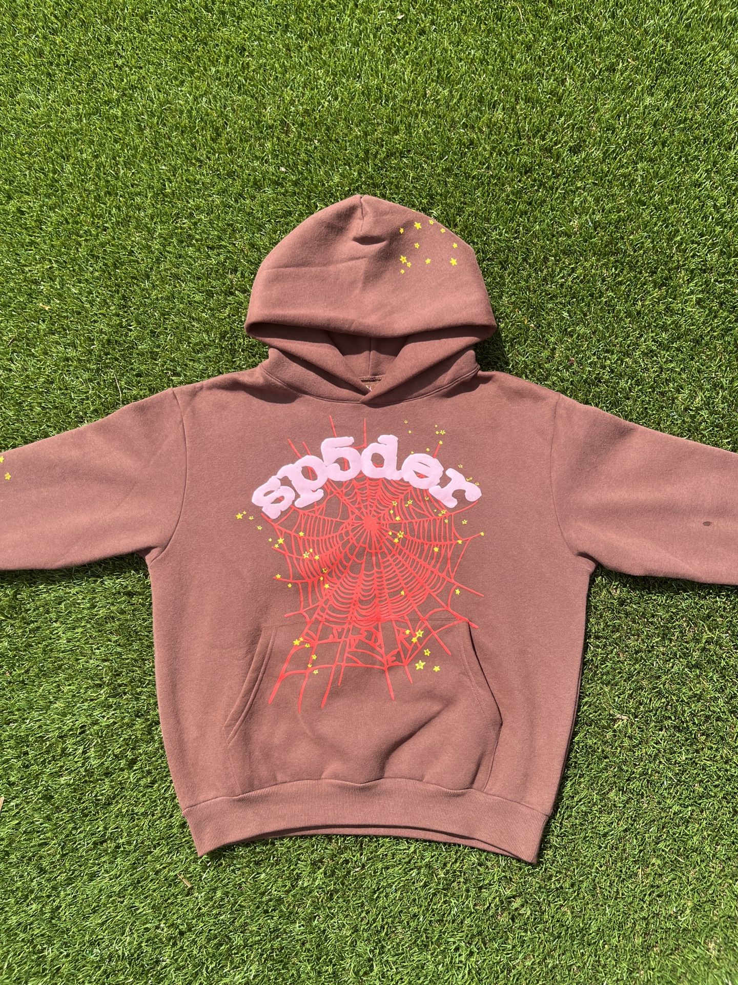 Sp5der Hoodie Brown