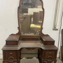 Solid wood antique vanity