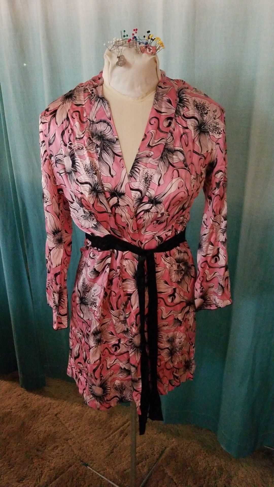 August Silk Intimates robe
