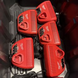 Milwaukee M12 battery chargers
