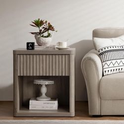 SICOTAS Night Stand Nightstand with Drawer Storage