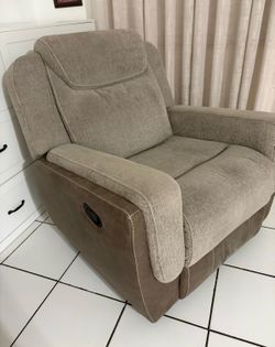 Brown recliner