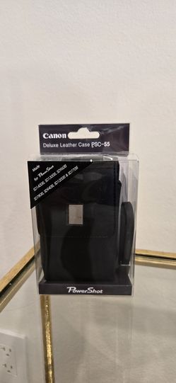 Brand New Canon PowerShot Camera Deluxe Leather Case
