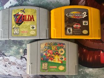 Nintendo 64 Game Lot of 3 Not Working For Parts