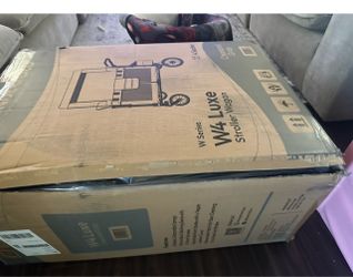Wonderfold wx4 luxe quad stroller wagon + canopy