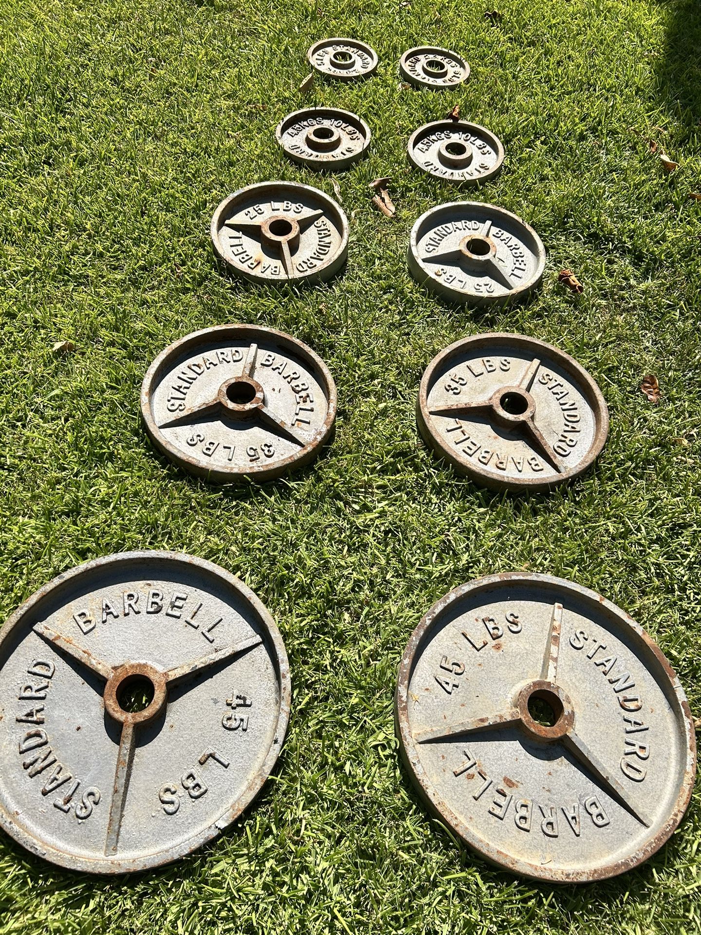 Cast Iron Old School Olympic Set 240lb
