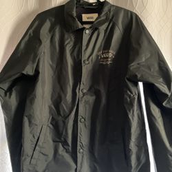 Vans Windbreaker Black Size Medium 