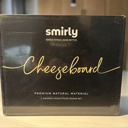 Smirly Wood Charcuterie 4 Drawer Board Set NIB