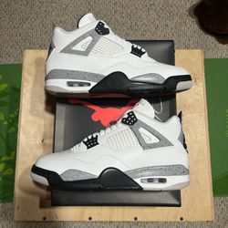 Nike Air Jordan 4 White Cement 2025 NEW! Size 9.5