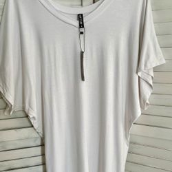 White Dolman Blouse, Medium 