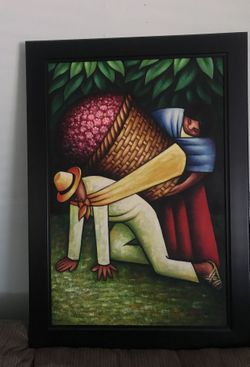 "Vendedor de Rosas" paint