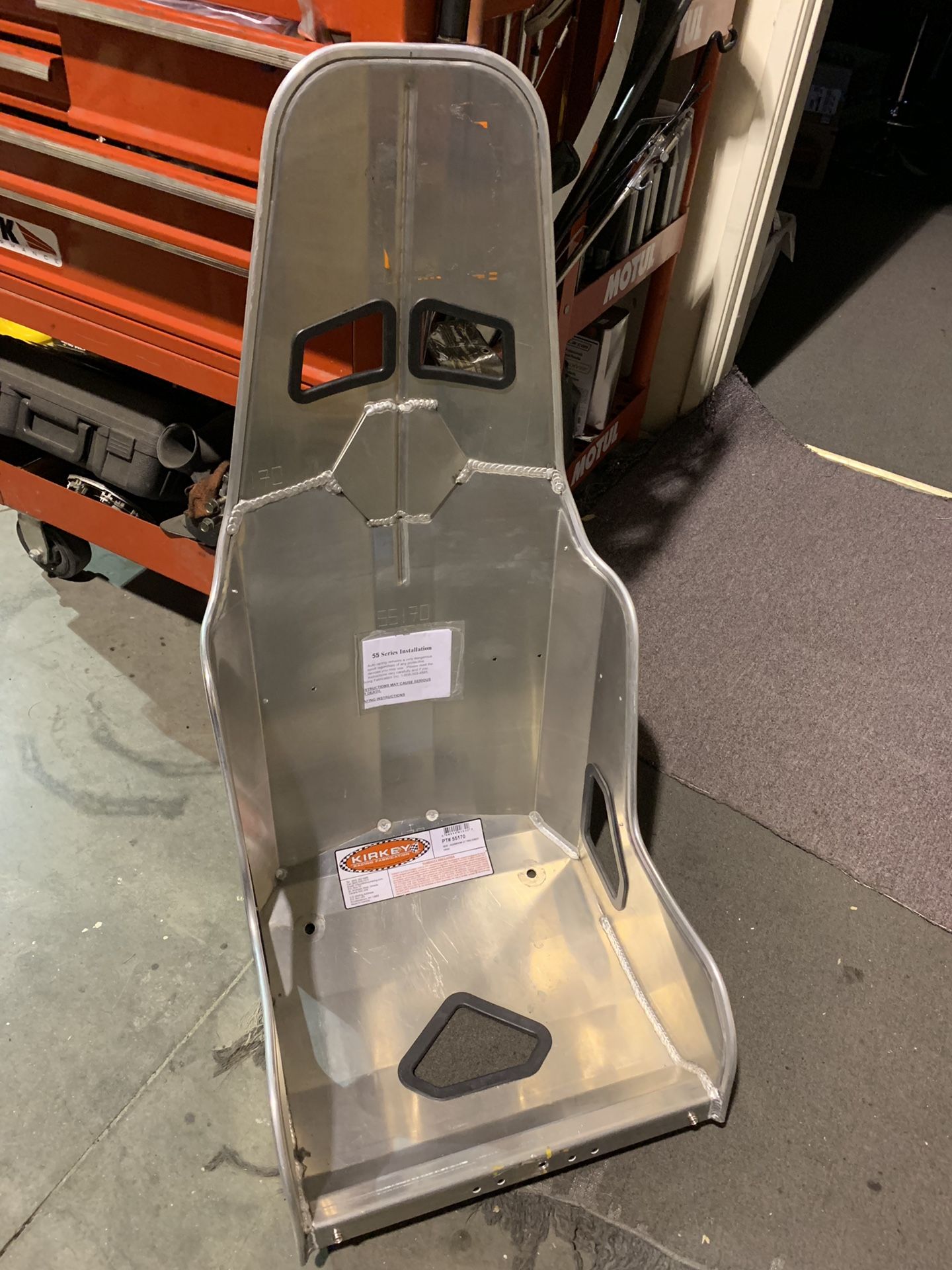 Kirkey 55 Series Aluminum Pro Street Drag Seat 55170