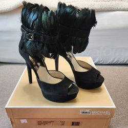 Michael Kors Platform Heels, Black Heels, Women's Shoes Size 6, Stilleto Shoes