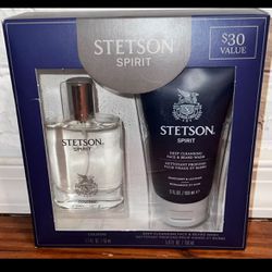 Stetson- Spirit Cologne 1.7 fl oz & 5.0 fl oz Spirit Face & Beard Wash