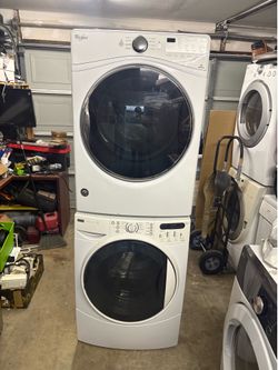 Kenmore Elite stackable washer and whirlpool gas dryer