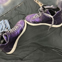 Metallic Purple Men’s Fashion Sneakers Size 13