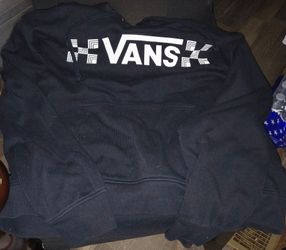 Large Black Vans Pullover Hoodie
