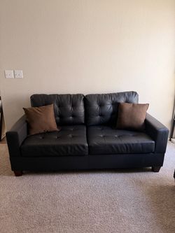 Set of 2 Black Sofas – Great Condition – $399 OBO