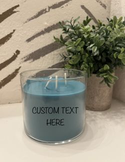 Personalized 3 Wick Candle- Custom Gift