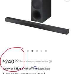 320 Watts: Samsung Soundbar With Wireless Subwoofer 