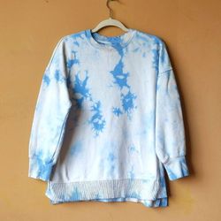 Tie dye long sleeve Lounge Life Weekend Sweatshirt Sweater Top Women's Size S Small