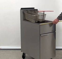 50 lbs NSF natural gas Deep fryer HFRF-120B-NG